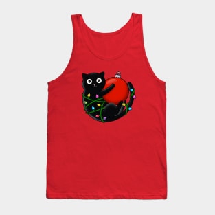 Cat and Christmas Tank Top